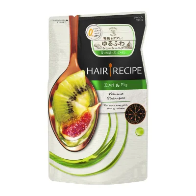 【送料込・まとめ買い×2個セット】P&G ヘアレシピ キウイエンパワーボリュームシャンプー つめかえ用 330ml