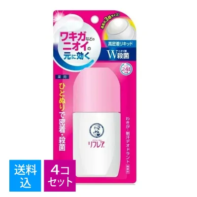 【送料込・まとめ買い×4個セット】ロート メンソレータム リフレア デオドラントリキッド(50ml)【医薬部外品】 4987241172986