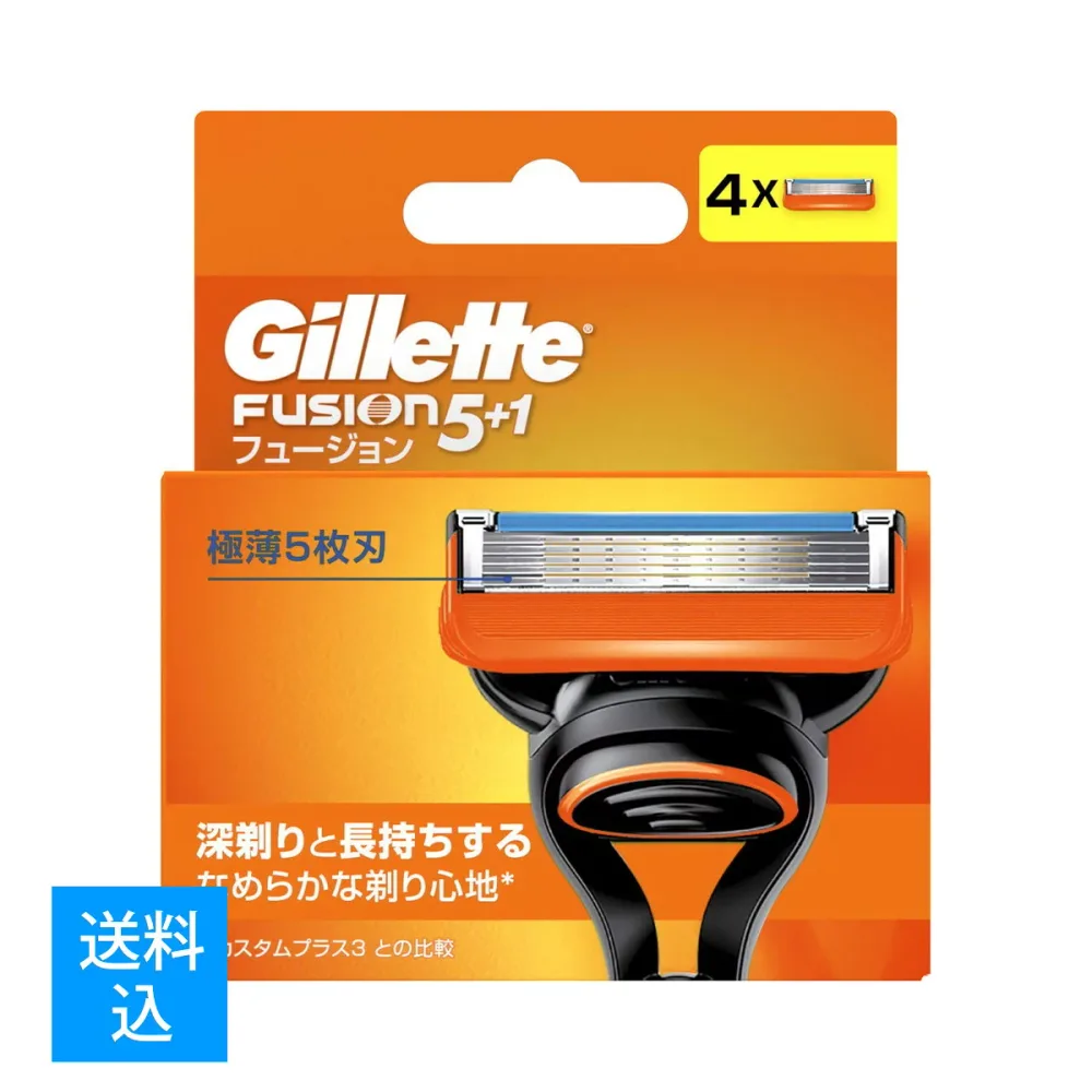 【配送おまかせ送料込】 P&G ジレット フュージョン マニュアル 替刃 4B 4個入 1個