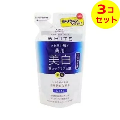 【送料込】 モイスチュアマイルド ホワイト ローションM(しっとり)つめかえ160ml ×3個セット