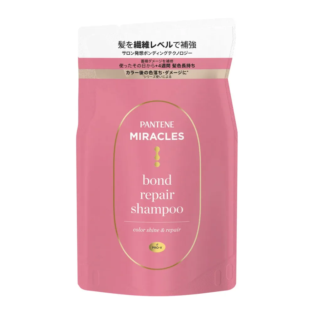 【送料込・まとめ買い×6個セット】P&G パンテーンミラクルズ ボンドリペアシリーズ カラーシャイン&リペア シャンプー つめかえ用 350g
