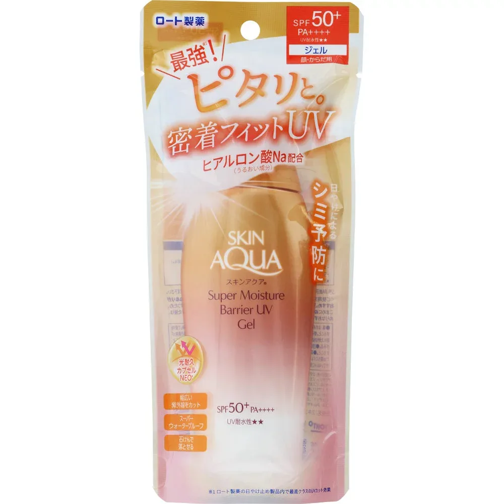 ロート製薬 スキンアクア スーパーモイスチャーバリア UVジェル SPF50+ PA++++ (100g) 日焼け止め 顔 からだ用 SKIN AQUA 4987241193653