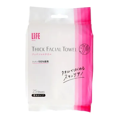 平和メディク ライフ フェイシャルタオル 厚めタイプ 25シート
