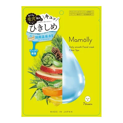 【送料込・まとめ買い×6個セット】コスメステーション Mamolly デイリーモイスト フェイシャルマスク クリアスパ 7枚