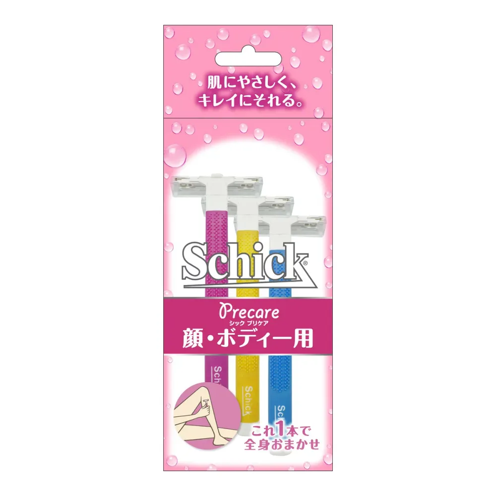 【送料込・まとめ買い×2個セット】シック・ジャパン シック Tディスポ ボディ・顔用 3本入り 剃刀