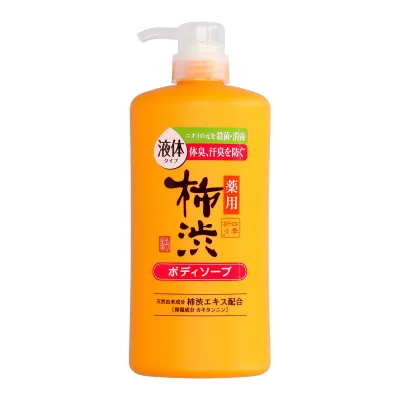 【◆数量限定◆】熊野油脂 四季折々 薬用 柿渋 液体タイプ ボディソープ 本体 フレッシュシトラスの香り 600ml【MY-s01】