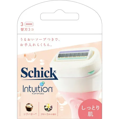 【◆数量限定◆】シック イントゥイション しっとり肌 替刃 3コ入【MY-s01】