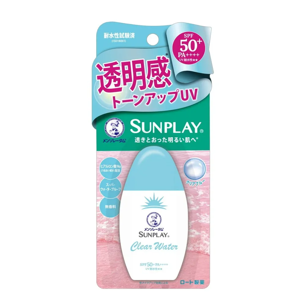 【×2個 配送おまかせ】ロート製薬 メンソレータム サンプレイ クリアウォーター 30g 日焼け止め SPF50+ PA++++ ウォータープルーフ 無香料