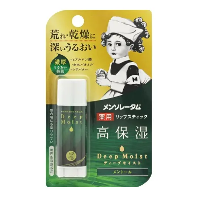 【×7個 配送おまかせ】ロート製薬 メンソレータム 薬用 リップスティック ディープモイスト メントール 4.5g