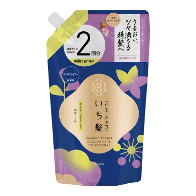 【送料込・まとめ買い×5個セット】いち髪 ダメージリペア & カラーケア コンディショナー 詰替用 2回分 640g