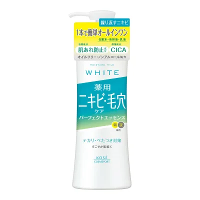 【送料込・まとめ買い×3個セット】モイスチュアマイルド ホワイト 薬用 アクネケア パーフェクトエッセンス 230ml オールインワン