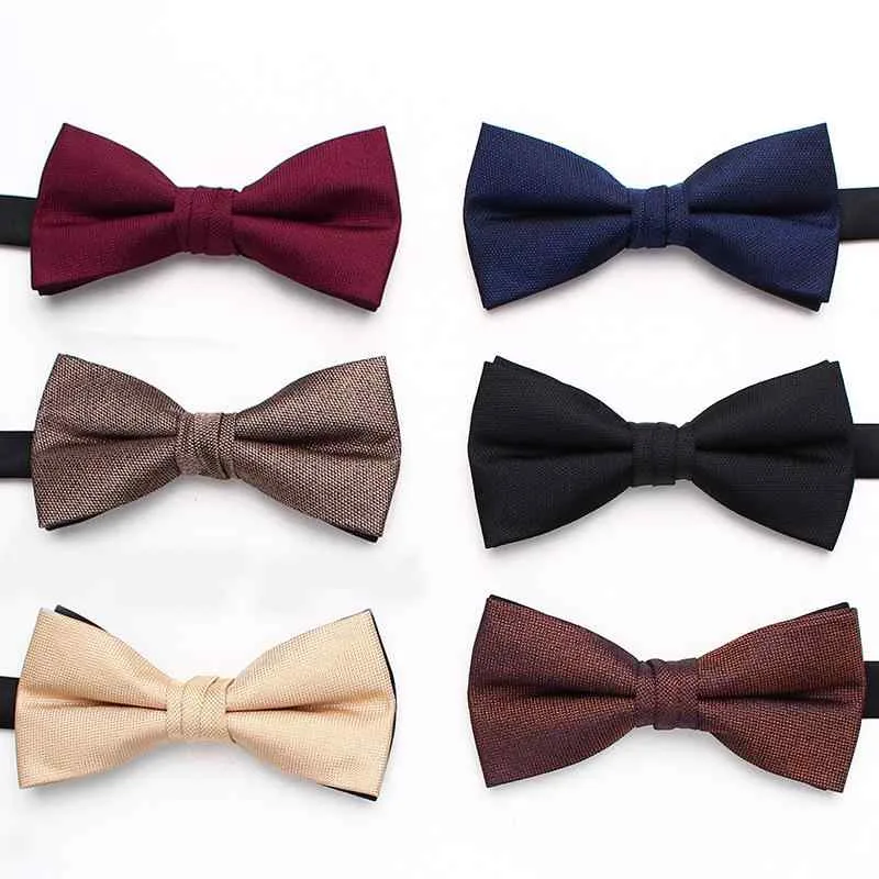 Bow tie for men, plain, double, business, suitable for formal occasions, stylish British style, suit accessory, wedding, after-party, reception, party, event, polyester material, glossy, unisex, available in many colors