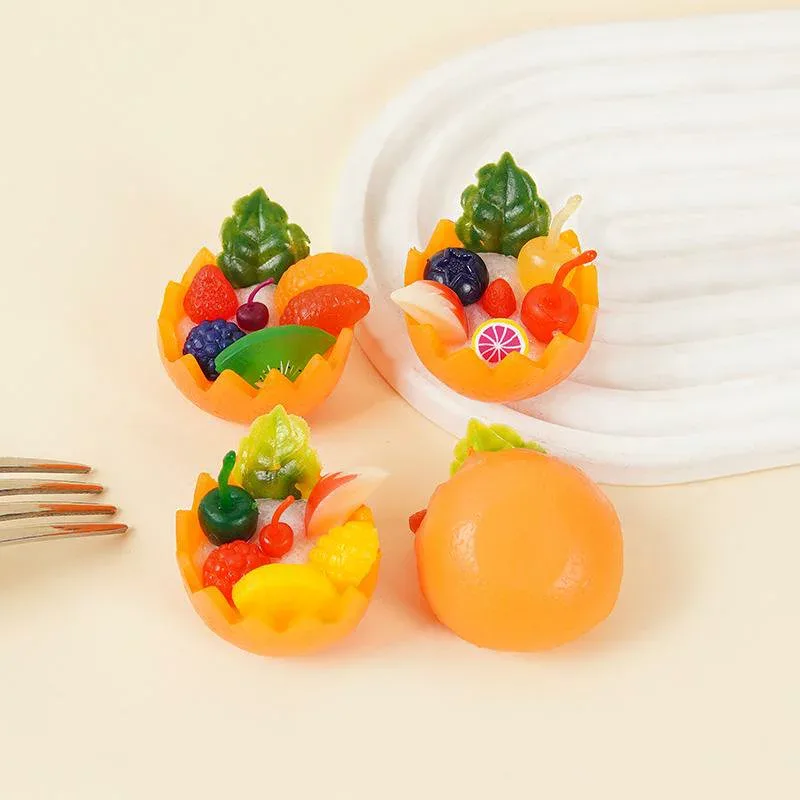 キーホルダー ミニチュア食品サンプル PVC素材 フルーツ スムージー 西瓜 オレンジ ボウル型 パーティーグッズ かわいい プレゼント ギフト バッグチャーム インテリア小物