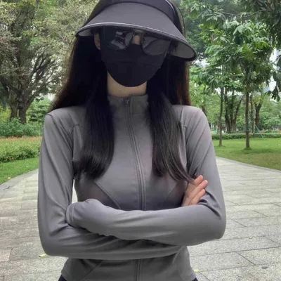 レディース 接触冷感 UVカット 薄手 吸汗速乾 ジップアップ 長袖 無地 アウター 春夏 トップス カジュアル
