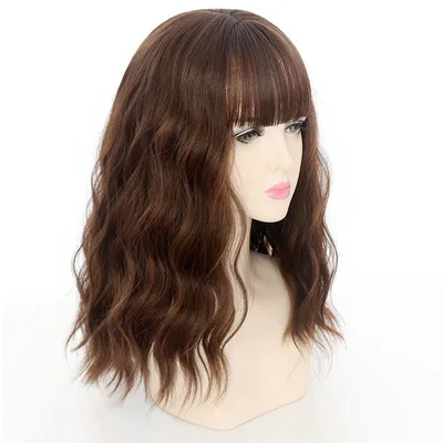 ウィッグ レディース ロング 羊毛巻き ウェーブ フルウィッグ 前髪あり 小顔効果 かわいい 自然 耐熱 巻き髪
