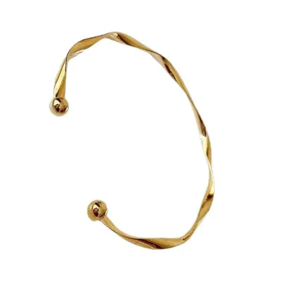 ブレスレット レディース バングル オープンリング シンプル メタル アクセサリー 細め シルバー ゴールド ピンクゴールド 3色展開 電気メッキ加工 さりげない輝き 重ね付け プチプラ ギフト プレゼント