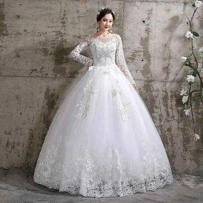 ウェディングドレス レディース オフショルダー レース 長袖 ロング丈 プリンセスライン 花嫁 結婚式 披露宴 挙式 二次会 前撮り 演奏会 発表会 上品 エレガント
