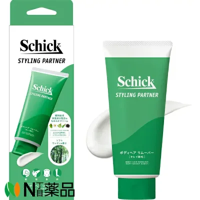 シック・ジャパン Schick(シック) スタイリングパートナー ボディヘア リムーバー キレイ除毛 (150g) 1個 <除毛クリーム ツルすべ肌へ>【医薬部外品】【小型】