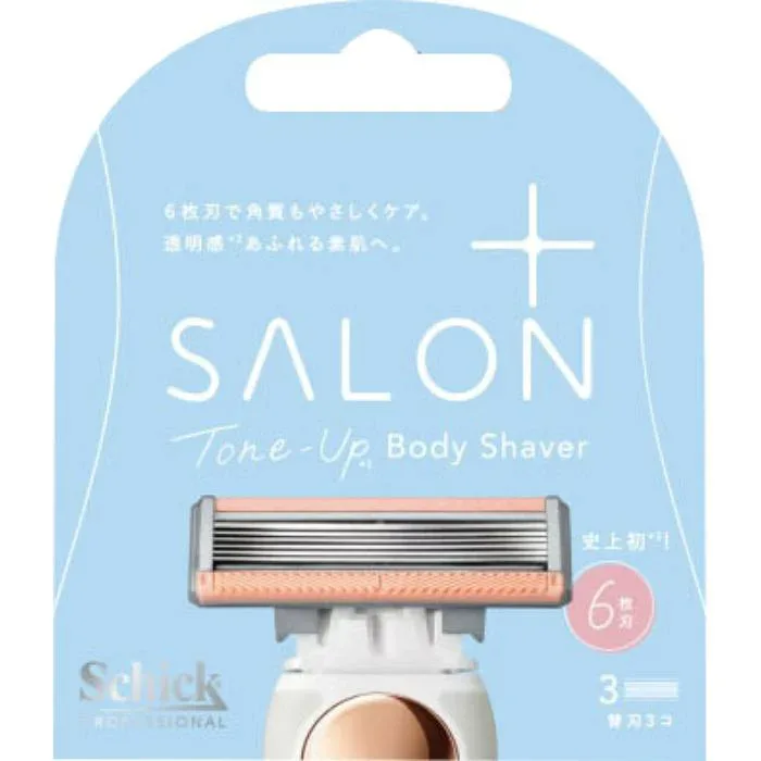 Schick サロンプラス トーンアップ ボディシェーバー 替刃 3個