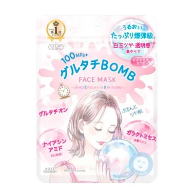 KOSE クリアターン グルタチBOMBマスク フェイスシートマスク 7枚