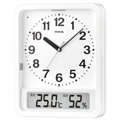MAG MAG電波自動点灯置掛両用時計 ルック W‐779 WH‐Z