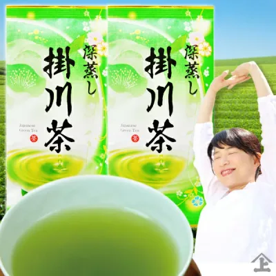 2026年度産 深蒸し茶 掛川茶80g×2袋セット お茶 茶葉 静岡茶 煎茶 深むし茶 緑茶 プチギフト ポスト投函便送料無料