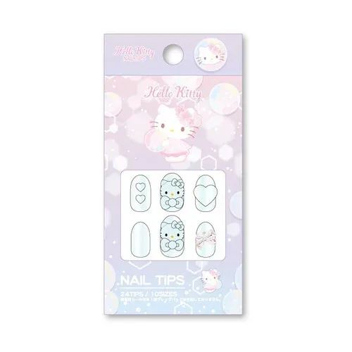 ハローキティクリアネイルチップ 24枚入り ショート 601-4162 サンタン