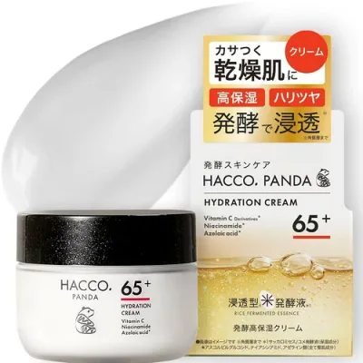 HACCO.PANDA Fermented Highly Moisturizing Cream 50g ประกอบด้วย 65% ครีมหมักข้าว ผิวแพ้ง่าย ผิวแห้ง Moisturizing Pore วิตามินซี Made in Japan