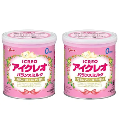 アイクレオ バランスミルク 320g×2缶 江崎グリコ 粉ミルク 新生児 乳児 赤ちゃん ベビー 0ヵ月~1歳頃