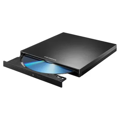 アイ・オー・データ I-O DATA ポータブルDVDドライブ 再生・保存ソフト付き Type-C/USB A搭載 Win/Mac両対応 バスパワー ブラック DVRP-UC8VK