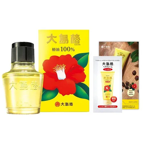 大島椿 60mL おまけ付 椿油100% ヘアオイル スタイリング剤 マルチオイル しっとり 肌 頭皮 全身 洗い流さないトリートメント メンズ レディース