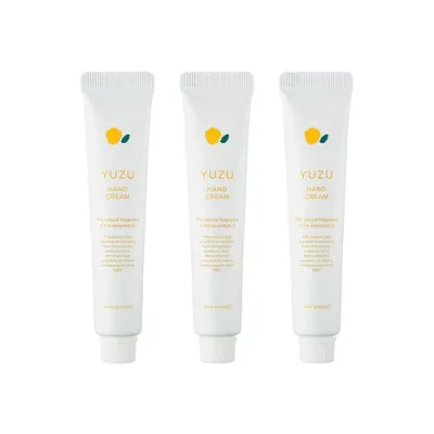 デイリーアロマ 高知県産YUZU ハンドクリーム 柚子の香り ミニ 20g × 3本 セット