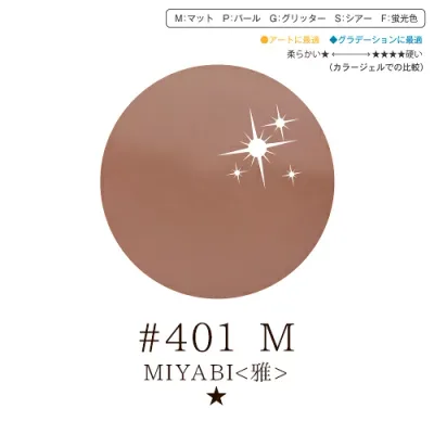 【獲得したクーポンご利用で10%OFF対象商品】リーフジェル プレミアム・カラージェル 4g #401