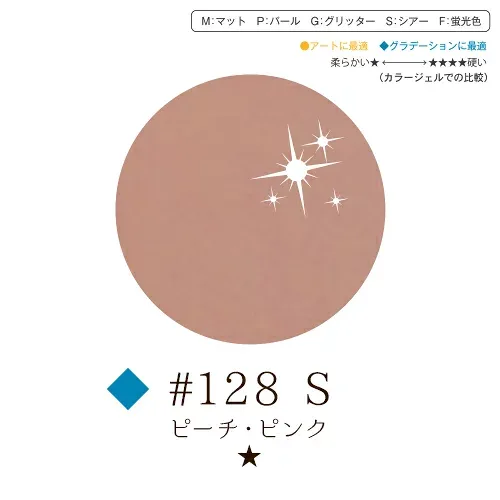 【獲得したクーポンご利用で10%OFF対象商品】リーフジェル プレミアム・カラージェル 4g #128