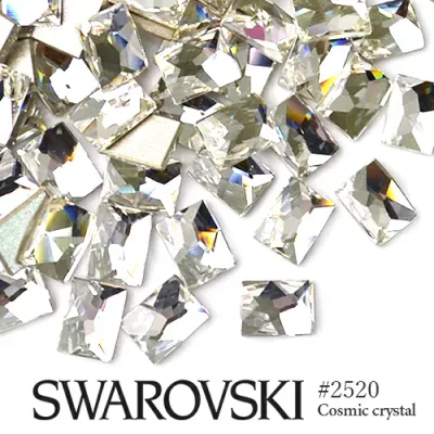 #2520 コズミック 長方形 クリスタル 3粒入り スワロフスキー ラインストーン SWAROVSKI ネイル ストーン デコレーション レジン パーツ ネイルパーツ デコパーツ スワロ 大粒スワロ セルフネイル ジェルネイル 推し活 デコ電