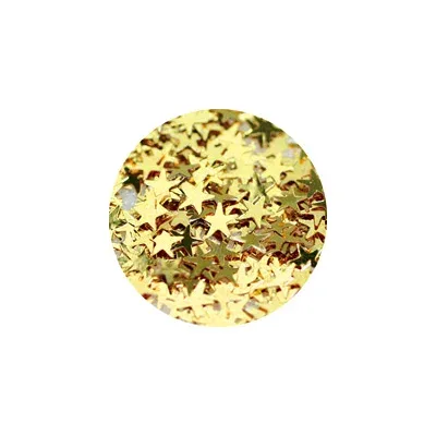 ネイルアート ラメ ホログラム グリッター キラキラ ゴールド スター 2.5mm