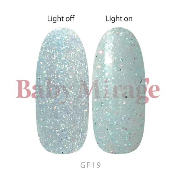 Baby Mirage ベイビーミラージュ カラージェル Glitter Flash(グリッターフラッシュ) misty flash(ミスティーフラッシュ) GF19 3g