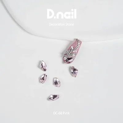 D.nail デコレーションストーン DC-68 エッジカット ピンク