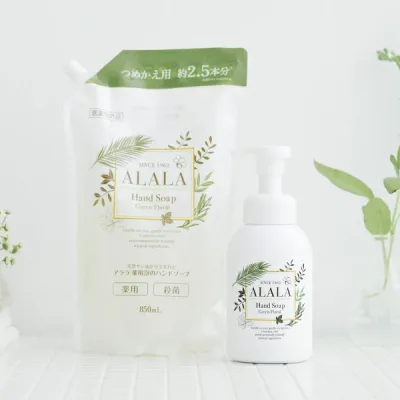 ALALA アララ 薬用泡のハンドソープ350ml+詰め替え850ml グリーンフローラルの香り【北海道、沖縄への配送不可】
