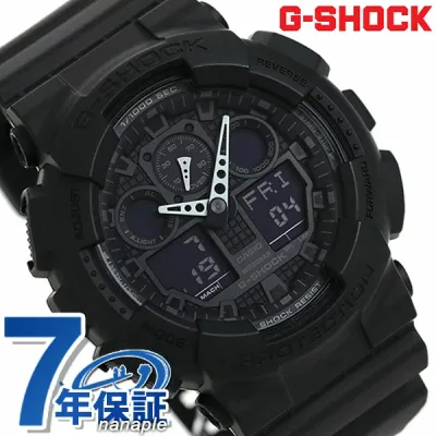 \9/15限定★無条件P5倍+最大100%Pバック/ gショック ジーショック G-SHOCK ブラック 黒 GA-100-1A1DR Newコンビネーションモデル フルブラック 黒 CASIO カシオ 腕時計 メンズ ブランド おしゃれ 防水 軽い プレゼント 男性 実用的