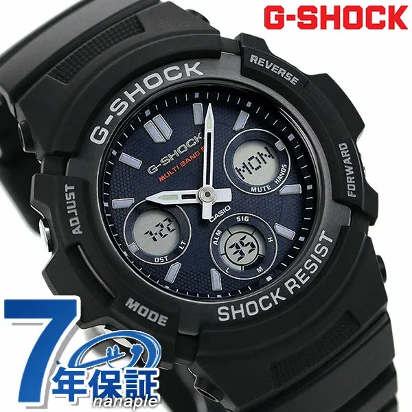 gショック ジーショック G-SHOCK 電波ソーラー AWG-M100SB-2AER ブルー ブラック 黒 CASIO カシオ 腕時計 メンズ ブランド おしゃれ 防水 軽い プレゼント 男性 実用的