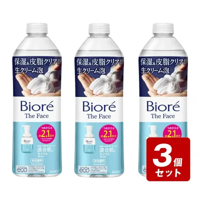 《お買い得3個セット》ビオレ ザフェイス 泡洗顔料 モイスト つめかえ用 340mL×3個セット