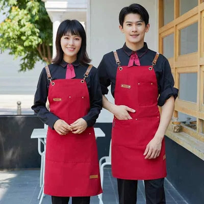 エプロン レディース メンズ おしゃれ H型 吸湿速乾 飲食店 カフェ ワークエプロン 作業用 DIY ガーデニング 男女兼用 フリーサイズ 無地 シンプル