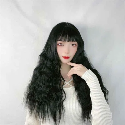 ウィッグ レディース フルウィッグ ロング カール 巻き髪 波ウェーブ シースルーバング 小顔効果 自然 かわいい ファッション 普段使い かつら