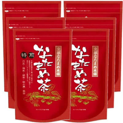 特煎なたまめ茶 90g(3g×30包) 6袋セット なたまめ茶 なた豆茶 刀豆茶 ナタマメ茶 はと麦 緑茶 柿の葉 クマザサ