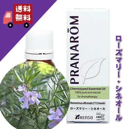 【ローズマリー・シネオール 10ml】→シネオールのフレッシュな香り♪(リフレッシュハーブ系)天然無農薬有機栽培オイル【PRANAROM(プラナロム)/NARD(ナードジャパン)】(精油/アロマオイル/エッセンシャルオイル)P-160
