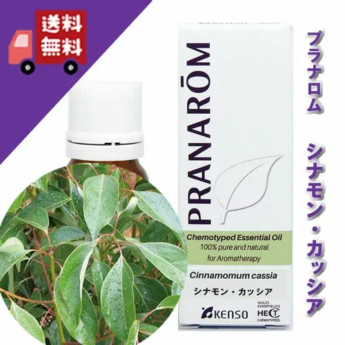 【シナモンカッシア 10ml】→爽快感のある甘いニッキの香り♪(リフレッシュハーブ系)100%ピュアの天然無農薬有機栽培オイル【PRANAROM(プラナロム)/NARD(ナードジャパン)】(精油/アロマオイル/エッセンシャルオイル)P-33