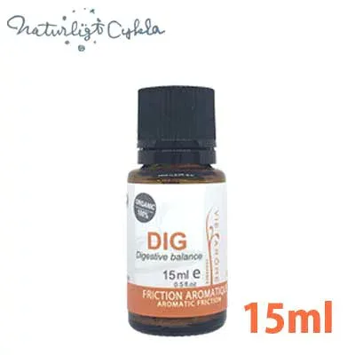 【消化・胃もたれ・食べ過ぎ】フリクションオイルDIG 15ml【オーガニック・精油・アロマ・直接・塗れる・効果・実感・希釈しない・ナチュラル・自然・天然・低温・ネリ―グロジャン・フランス】ヴィアローム(Vie arome)