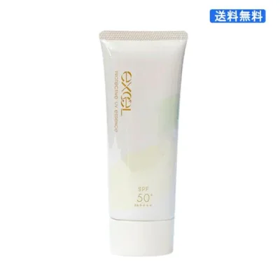 (782329)EXCEL エクセル プロテクティブ UVエッセンス 60g ベルガモット&ユーカリ SPF50+ PA++++ 日焼け止め 化粧下地 耐水性