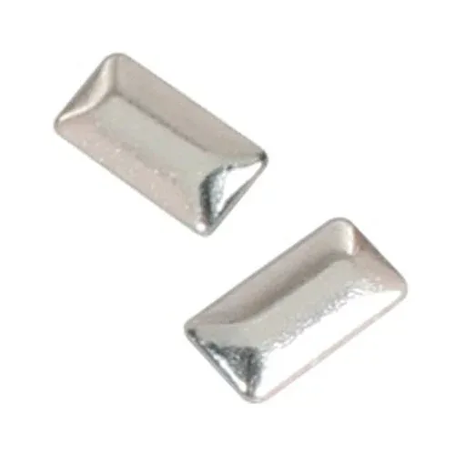 SHAREYDVA スタッズ メタル長方形 1×3mm 50P シルバー ネイルアート ネイルパーツ メタルスタッズ メタルパーツ